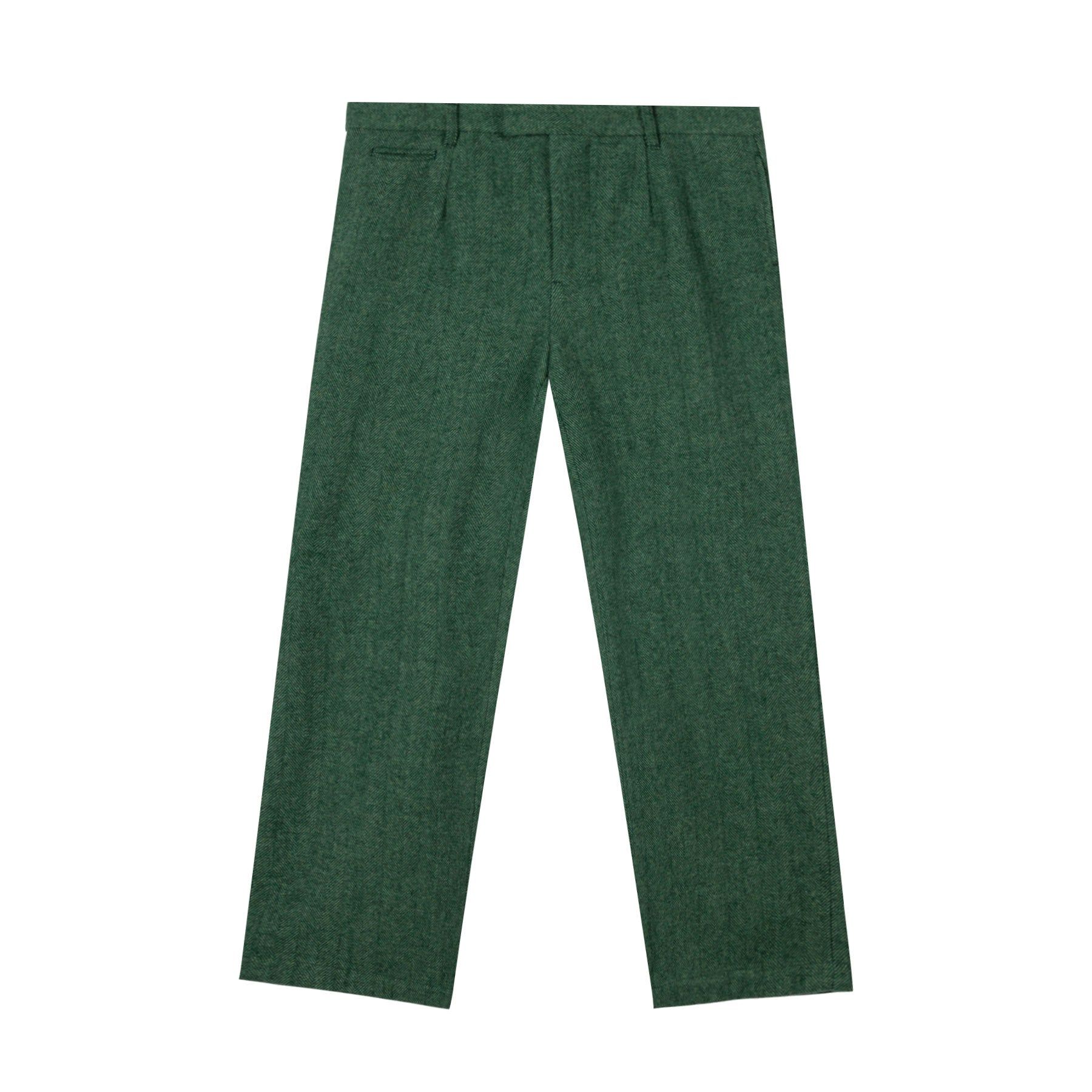 WOOL HERRINGBONE TROUSER by GOLF WANG | Parallel