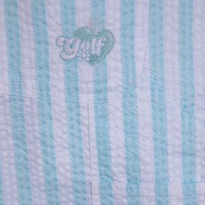 WIDE SEERSUCKER CARPENTER SHORT by GOLF WANG sold by Golf Wang