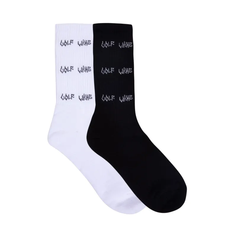 BOXCUTTER SOCKS 2PK by GOLF WANG sold by Golf Wang
