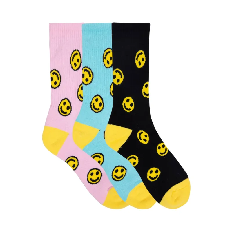 HAPPY LOGO SOCK 3PK by GOLF WANG sold by Golf Wang