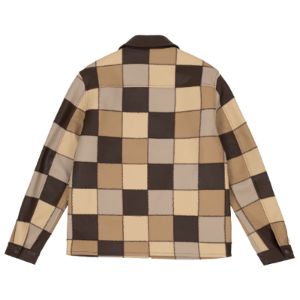 LEATHER PATCHWORK JACKET by GOLF WANG sold by Golf Wang