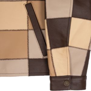 LEATHER PATCHWORK JACKET by GOLF WANG sold by Golf Wang