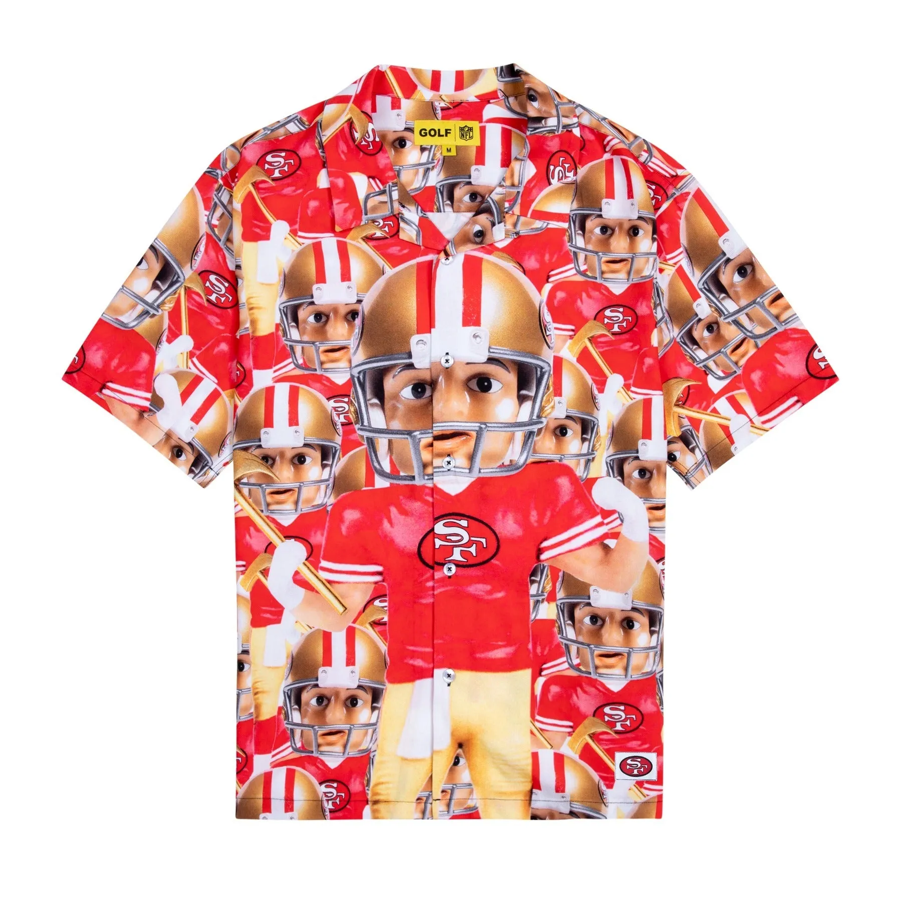 49ERS RAYON BUTTON UP by GOLF WANG sold by Golf Wang
