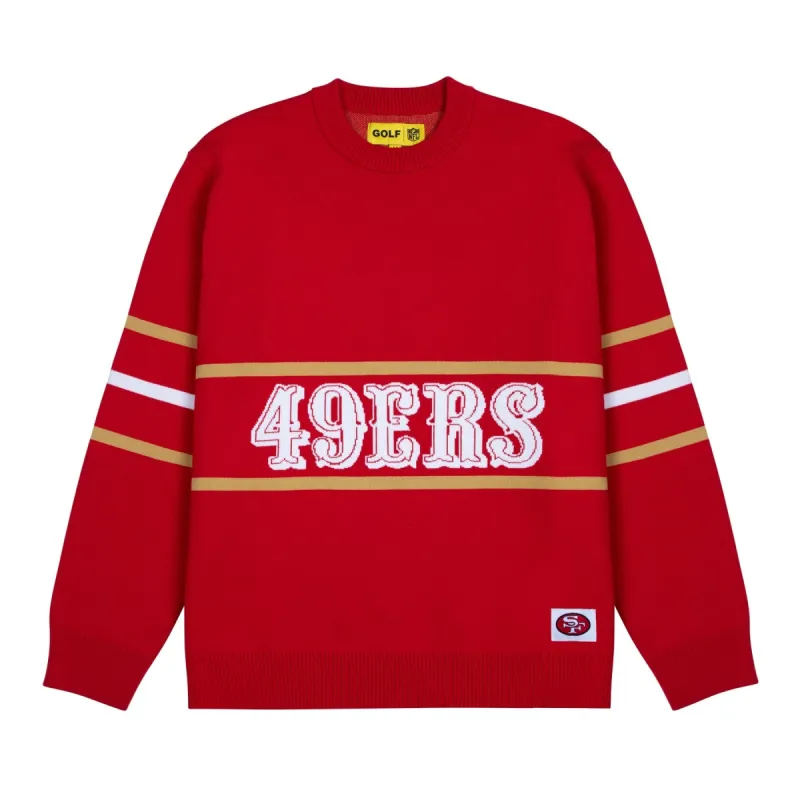 49ERS JACQUARD SWEATER by GOLF WANG sold by Golf Wang