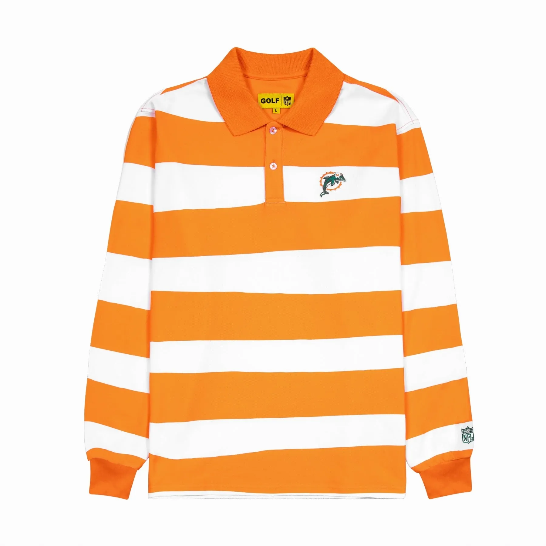 DOLPHINS LONG SLEEVE POLO by GOLF WANG sold by Golf Wang