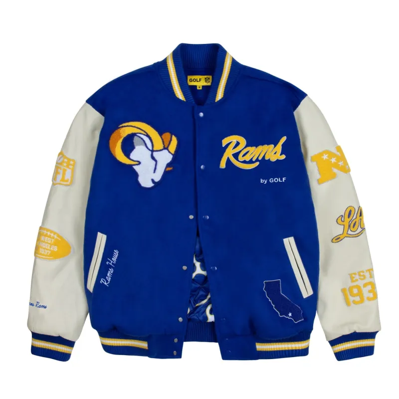 RAMS LETTERMAN JACKET by GOLF WANG sold by Golf Wang