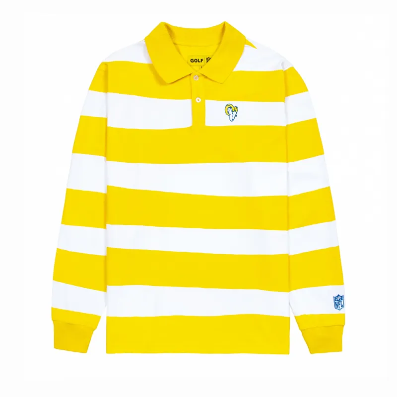 RAMS LONG SLEEVE POLO by GOLF WANG sold by Golf Wang