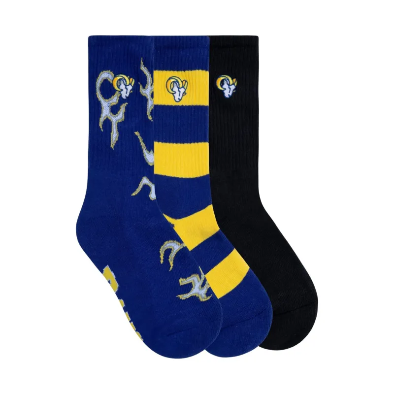 RAMS 3PK SOCKS by GOLF WANG sold by Golf Wang