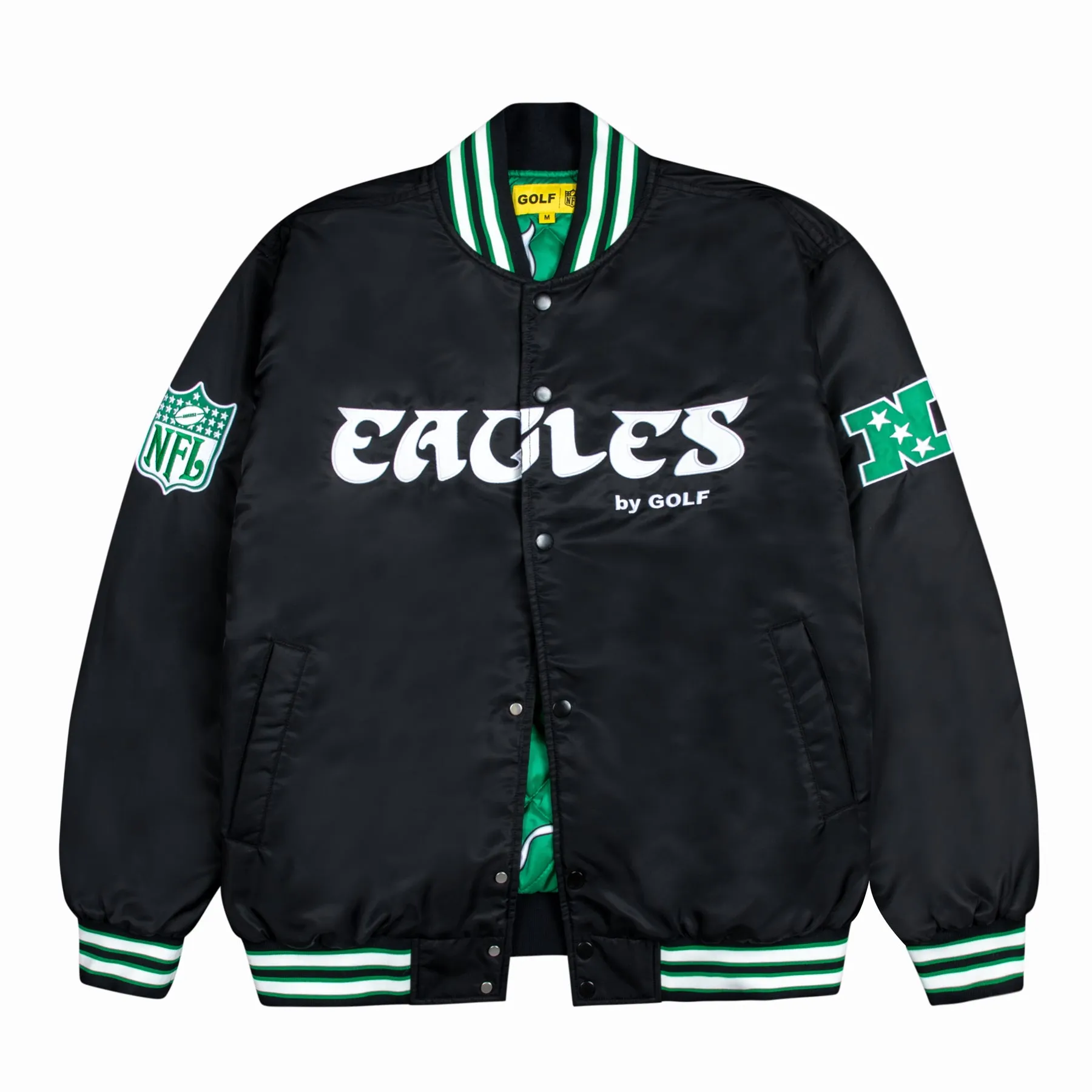 EAGLES SATIN BOMBER JACKET by GOLF WANG sold by Golf Wang