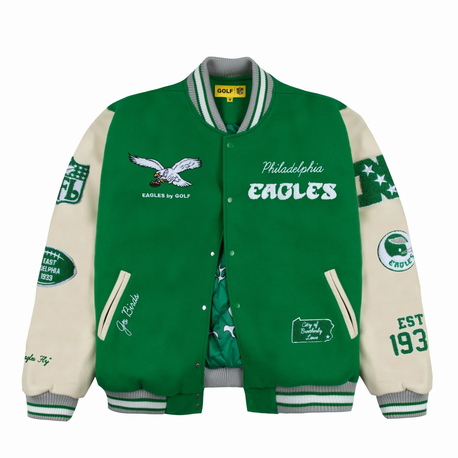EAGLES LETTERMAN JACKET by GOLF WANG sold by Golf Wang