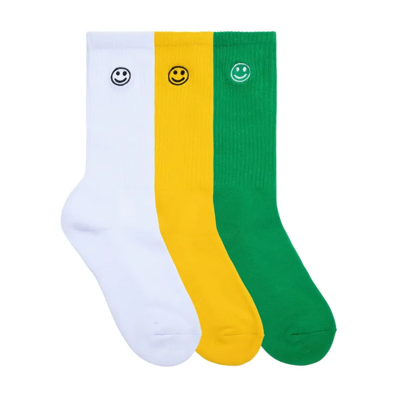 3PK SMILEY EMB SOCKS by GOLF WANG sold by Golf Wang