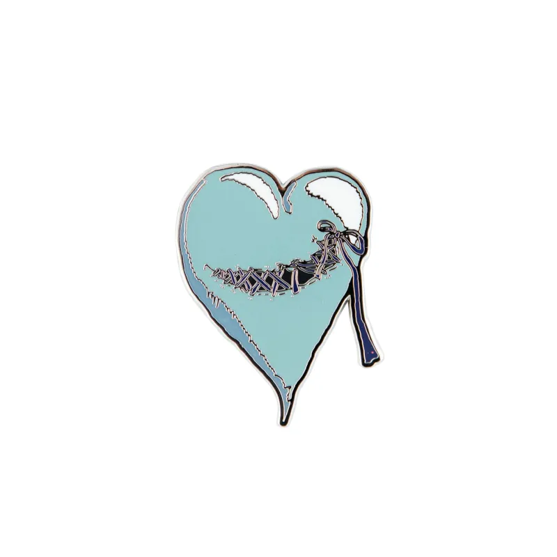 STITCHED HEART PIN by GOLF WANG sold by Golf Wang