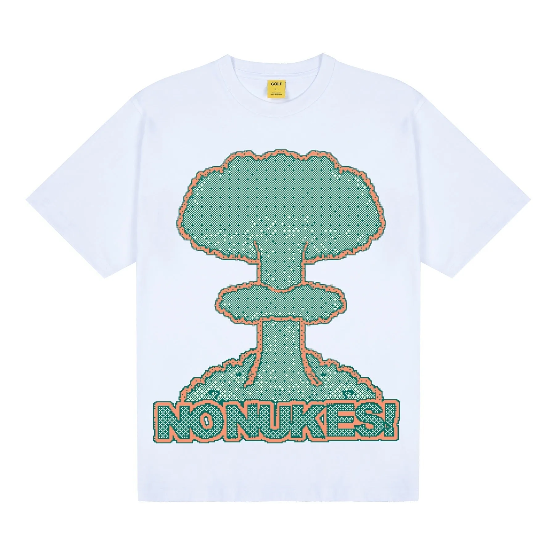 NO NUKES PIXEL TEE by GOLF WANG sold by Golf Wang