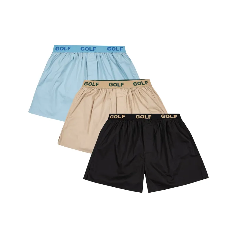 3PK LOGO BOXERS by GOLF WANG sold by Golf Wang