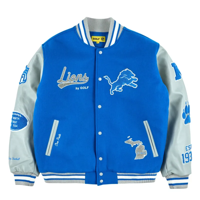 LIONS LETTERMAN JACKET by GOLF WANG sold by Golf Wang