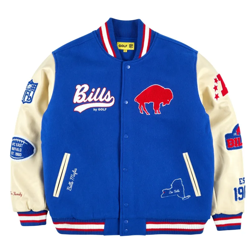 BILLS LETTERMAN JACKET by GOLF WANG sold by Golf Wang