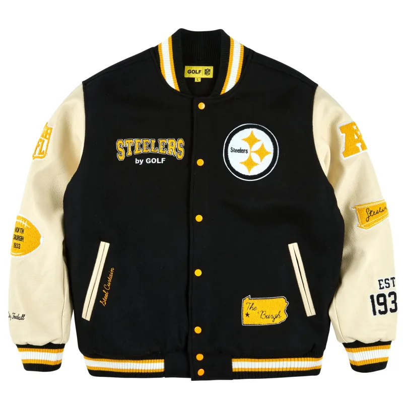 STEELERS LETTERMAN JACKET by GOLF WANG sold by Golf Wang