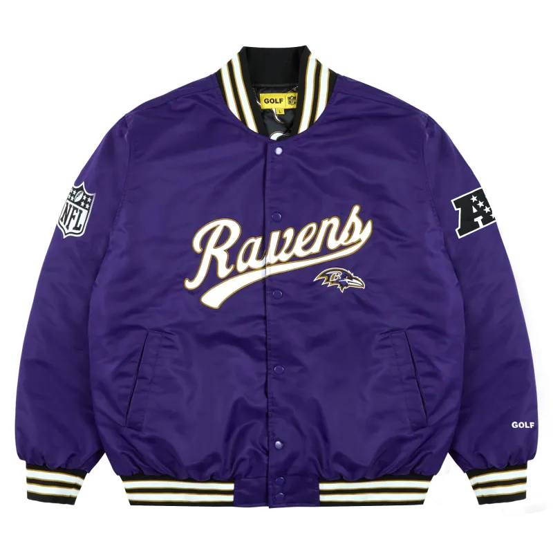 RAVENS SATIN BOMBER by GOLF WANG sold by Golf Wang