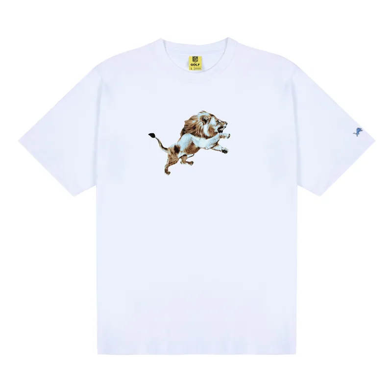 LIONS CUTOUT TEE WHITE by GOLF WANG sold by Golf Wang