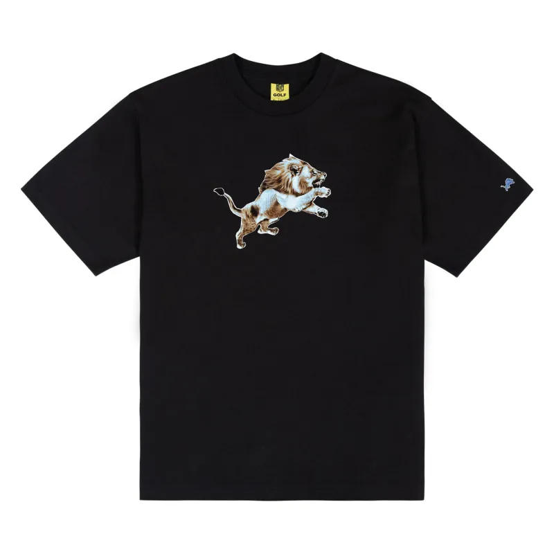 LIONS CUTOUT TEE BLACK by GOLF WANG sold by Golf Wang