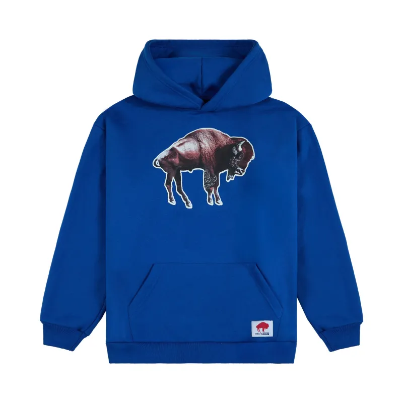 BILLS CUTOUT HOODIE BLUE by GOLF WANG sold by Golf Wang