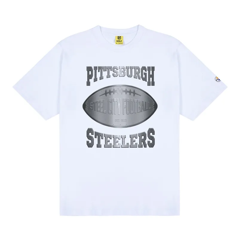 STEELERS CUTOUT TEE WHITE by GOLF WANG sold by Golf Wang