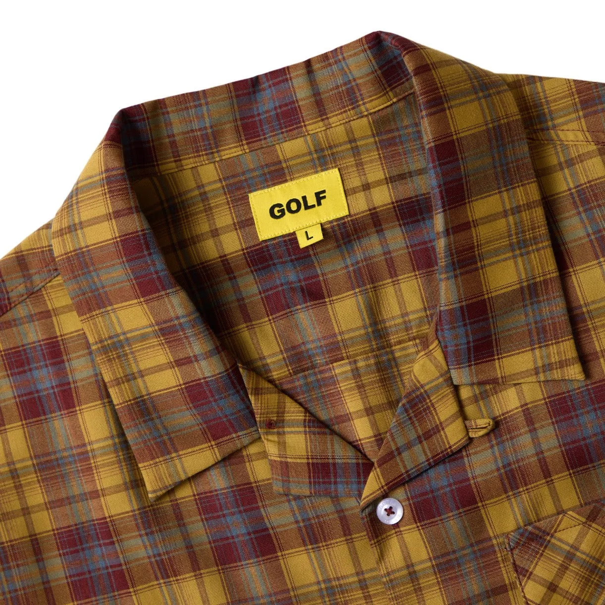 PLAID TUCKER BUTTON DOWN by GOLF WANG sold by Golf Wang product image thumbnail 3