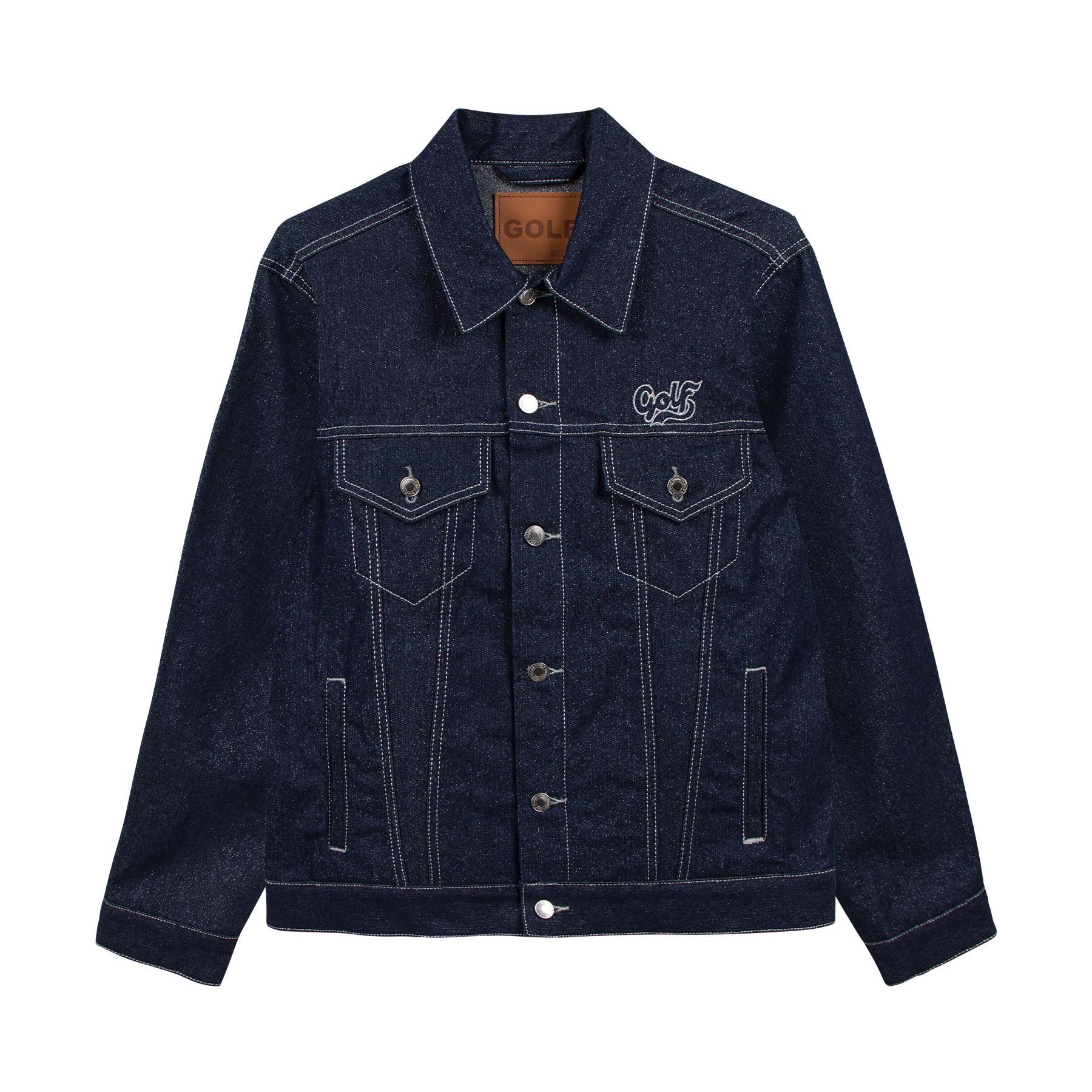 GLITTER DENIM TRUCKER JACKET by GOLF WANG | Parallel