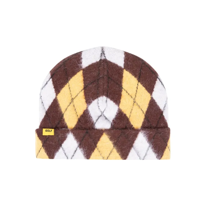 ARGYLE BEANIE by GOLF WANG sold by Golf Wang