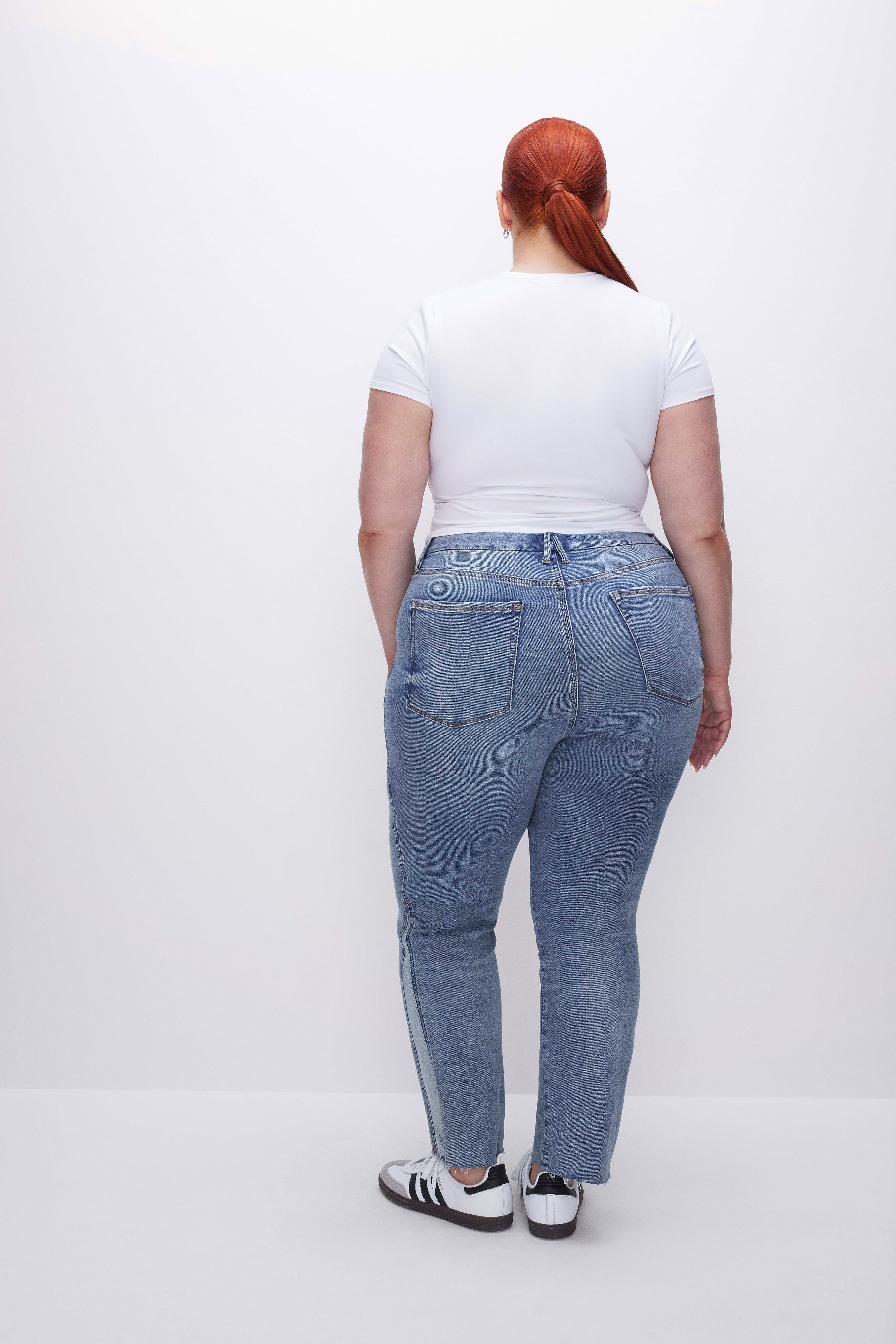 GOOD CURVE STRAIGHT JEANS | INDIGO494 sold by Good American product image thumbnail 5