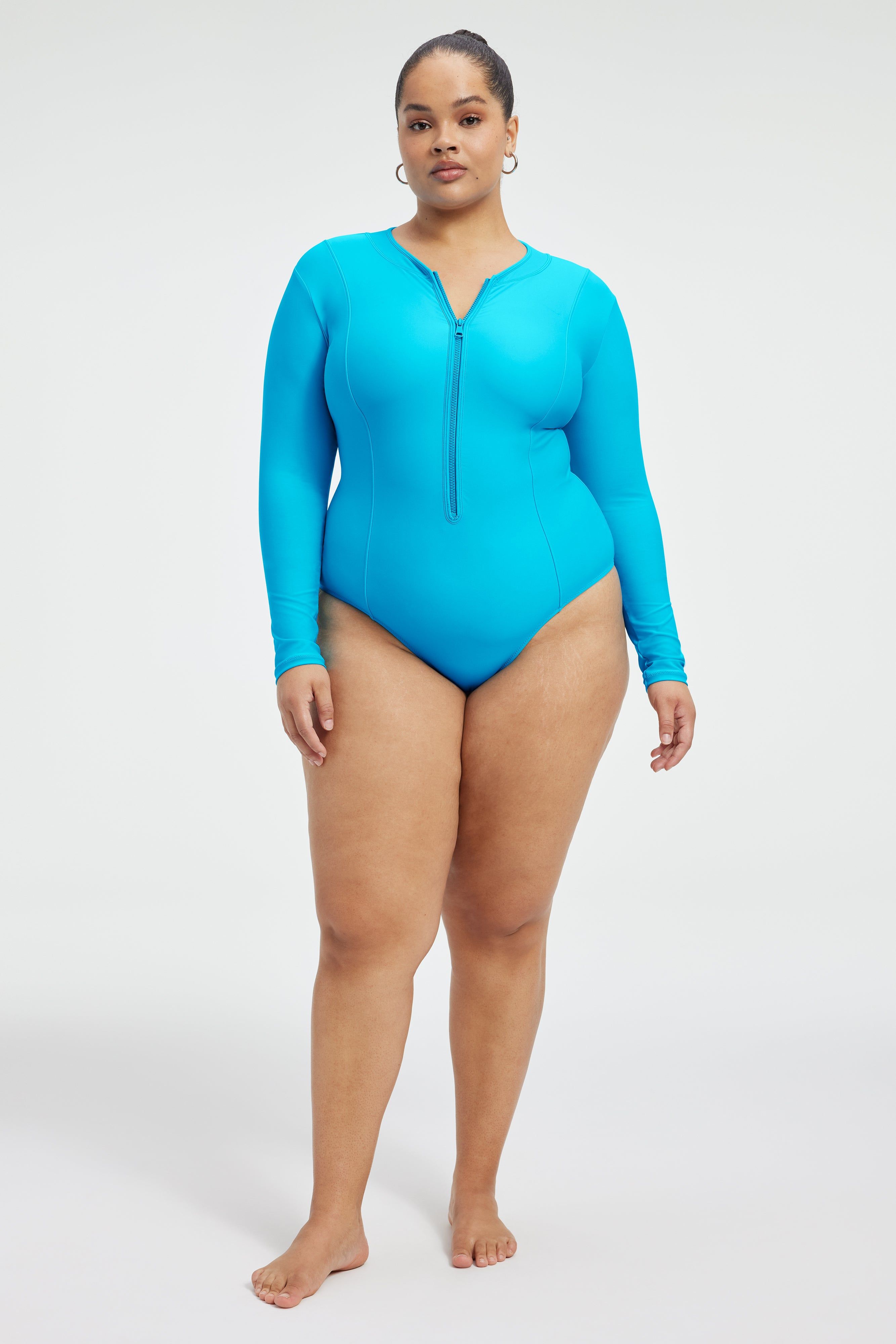 GOOD LONG SLEEVE SWIMSUIT | ATOMICBLUE001 sold by Good American product image thumbnail 8