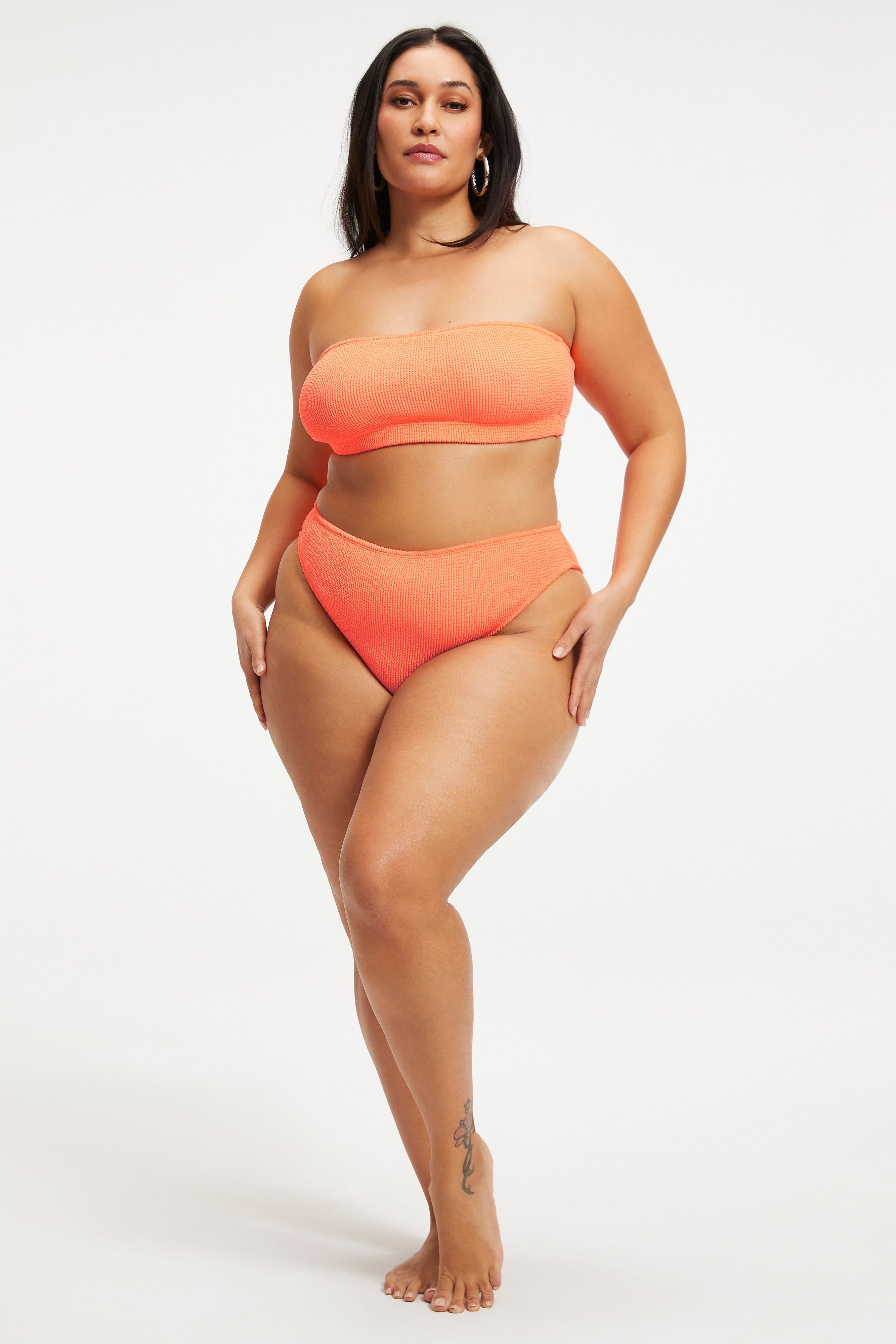 ALWAYS FITS BETTER BAND BIKINI TOP | ORANGE CREAM001 sold by Good American product image thumbnail 2