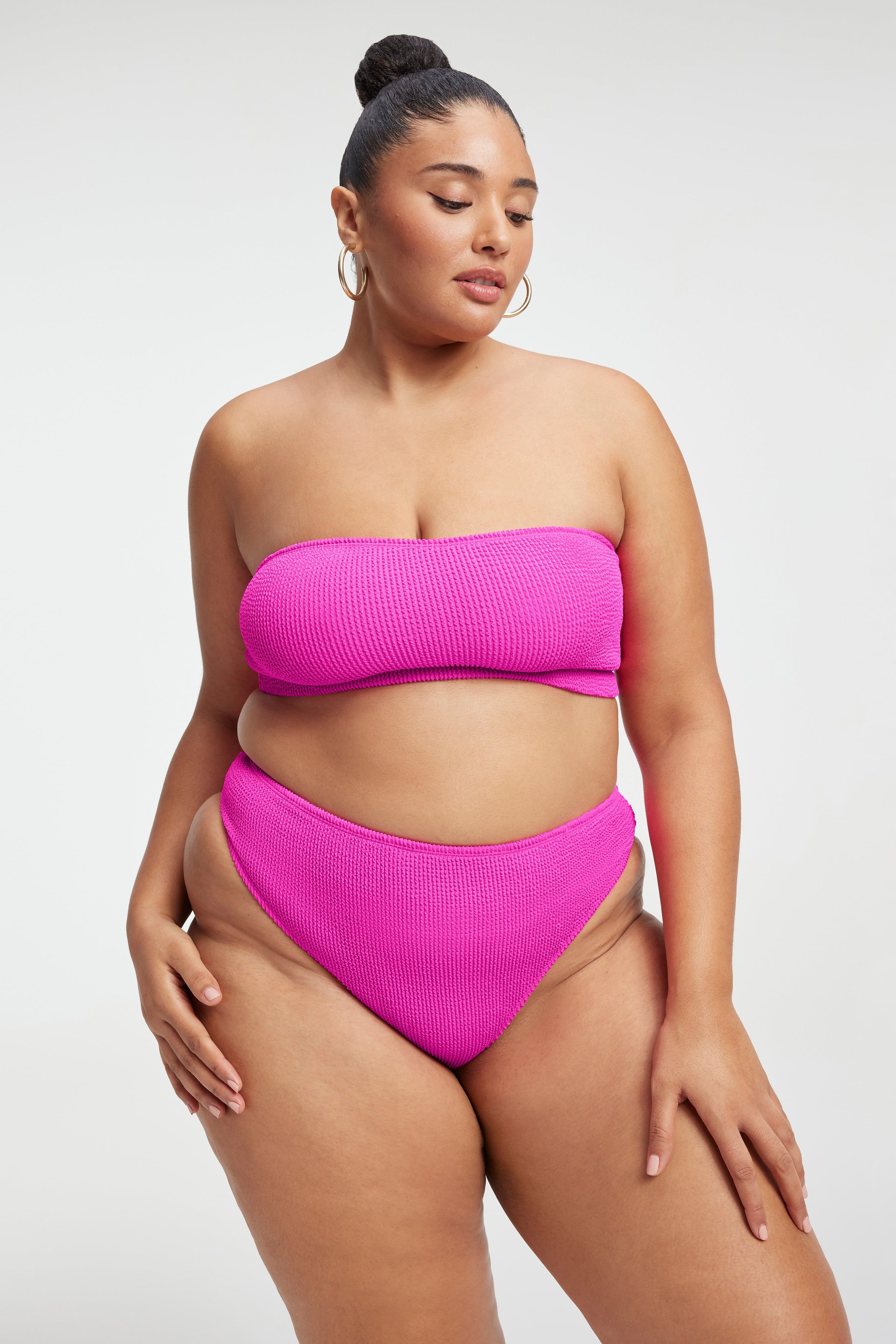 ALWAYS FITS SWIM BANDEAU | HAWAIIAN PINK001 sold by Good American product image thumbnail 6