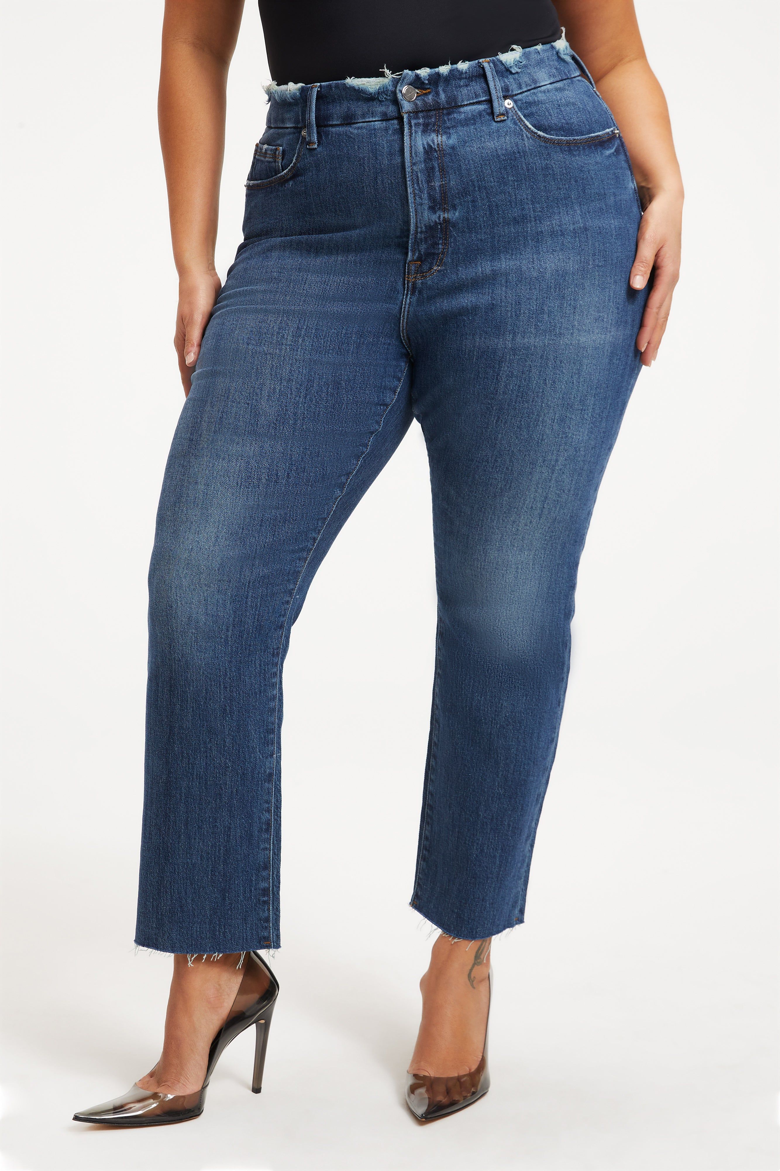 GOOD STRAIGHT JEANS | INDIGO032 sold by Good American product image thumbnail 10