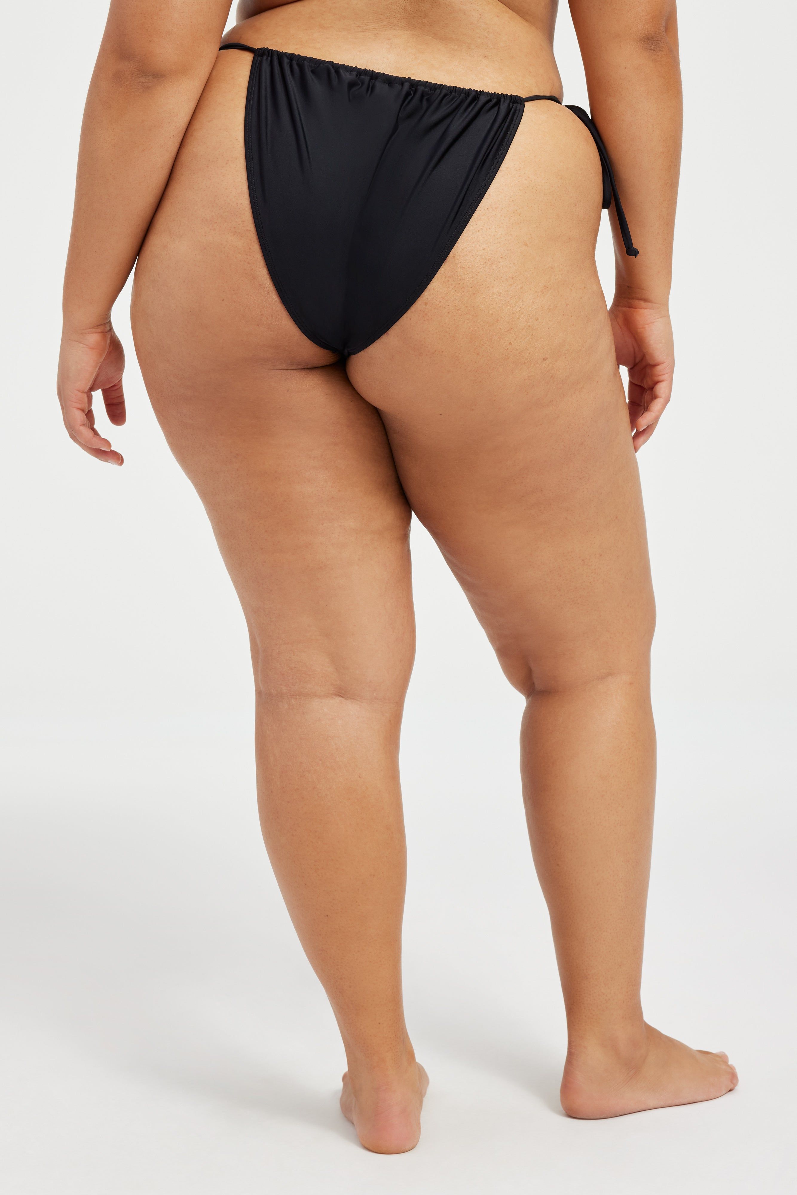 TINY TIES BIKINI BOTTOM | BLACK001 sold by Good American product image thumbnail 9