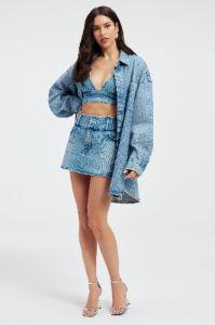 MICRO MINI SKIRT | INDIGO357 sold by Good American