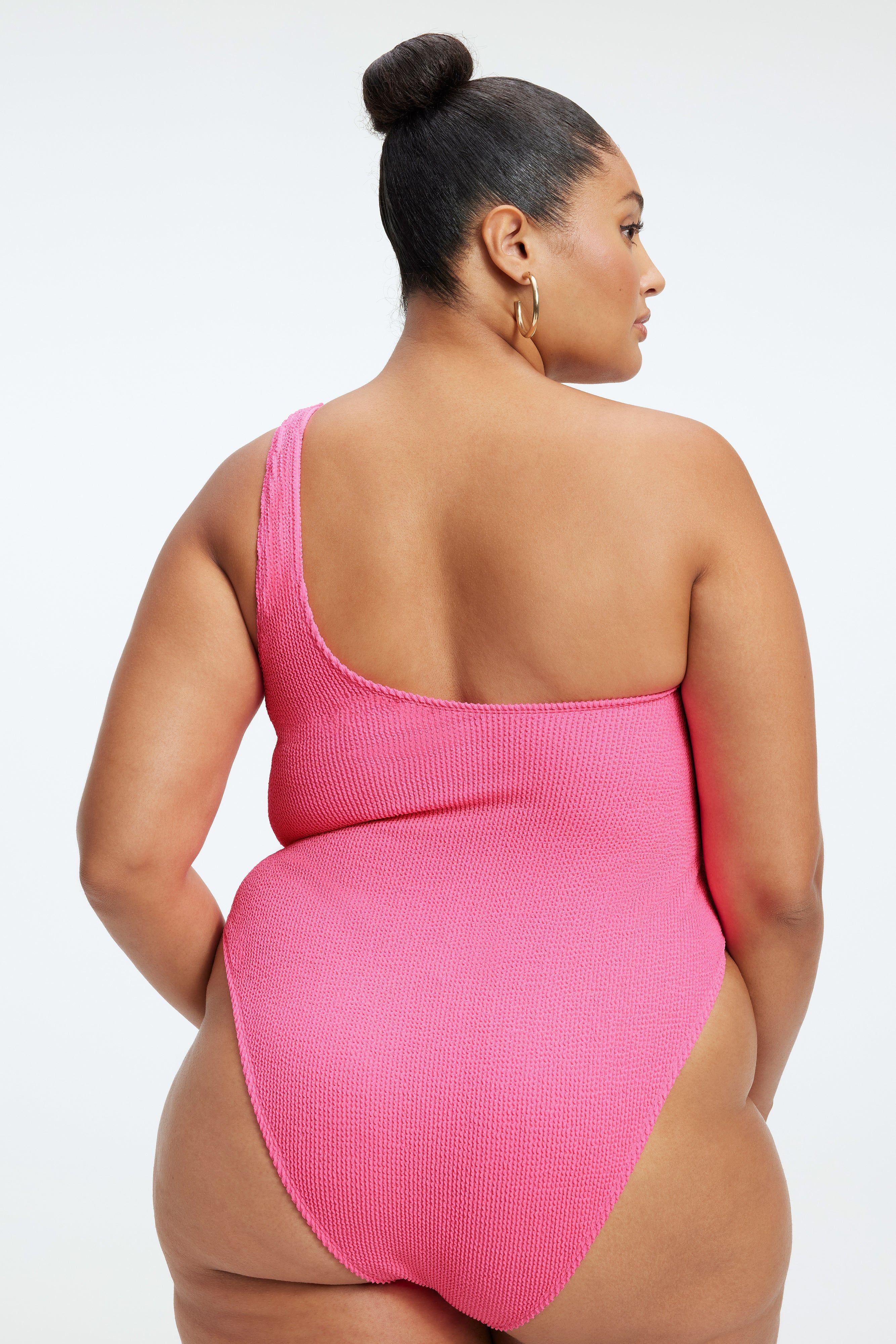 ALWAYS FITS SHOULDER ONE-PIECE | BRIGHTPINK001 sold by Good American product image thumbnail 10