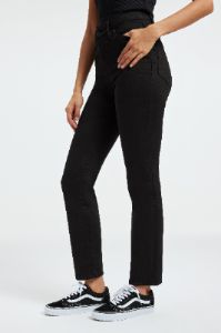 GOOD CLASSIC SLIM STRAIGHT NEVER FADE JEANS | BLACK001 sold by Good American