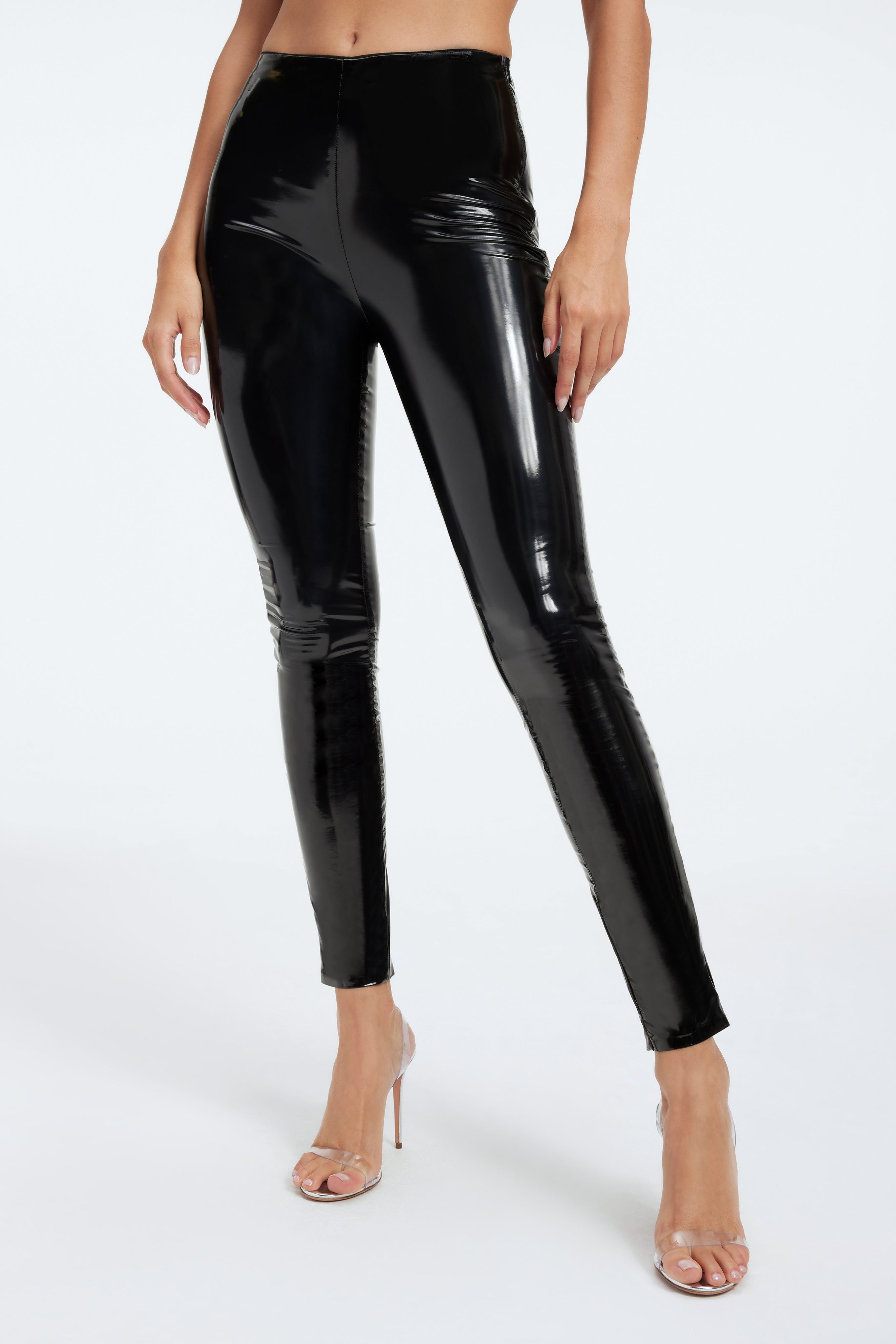 VINYL LEGGINGS | BLACK001 sold by Good American product image thumbnail 6