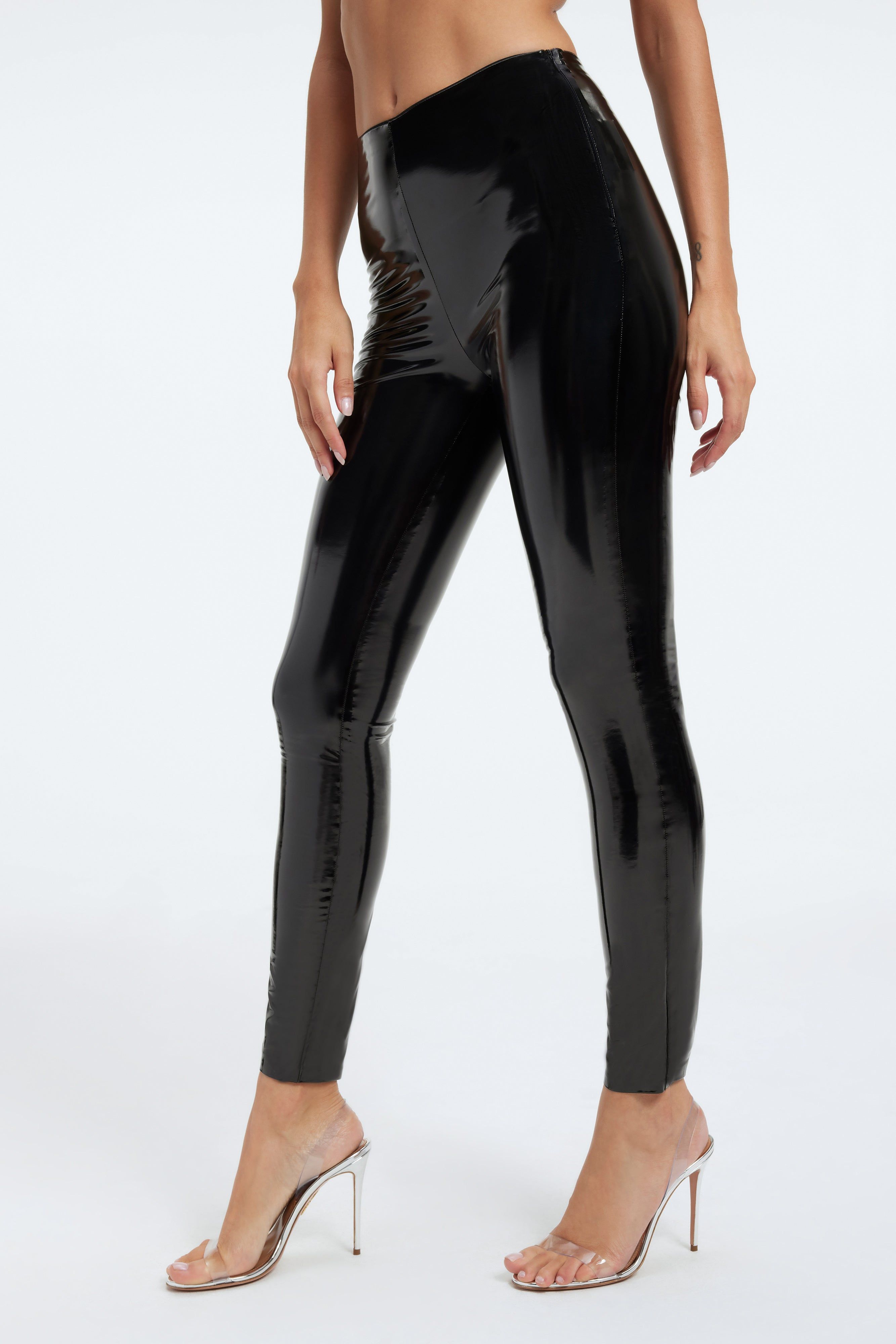 VINYL LEGGINGS | BLACK001 sold by Good American product image thumbnail 10