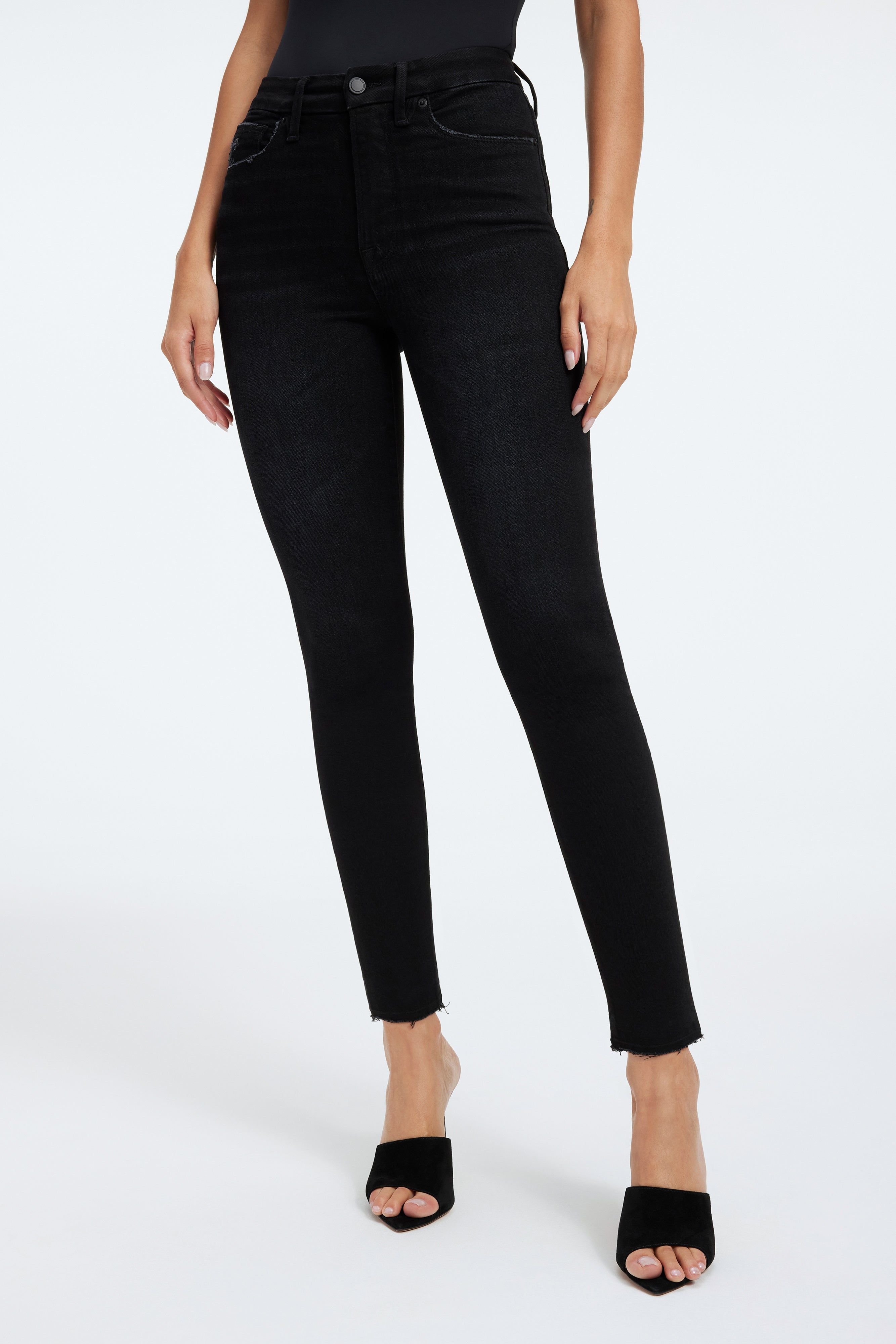 GOOD WAIST CROP JEANS| BLACK216 sold by Good American product image thumbnail 3