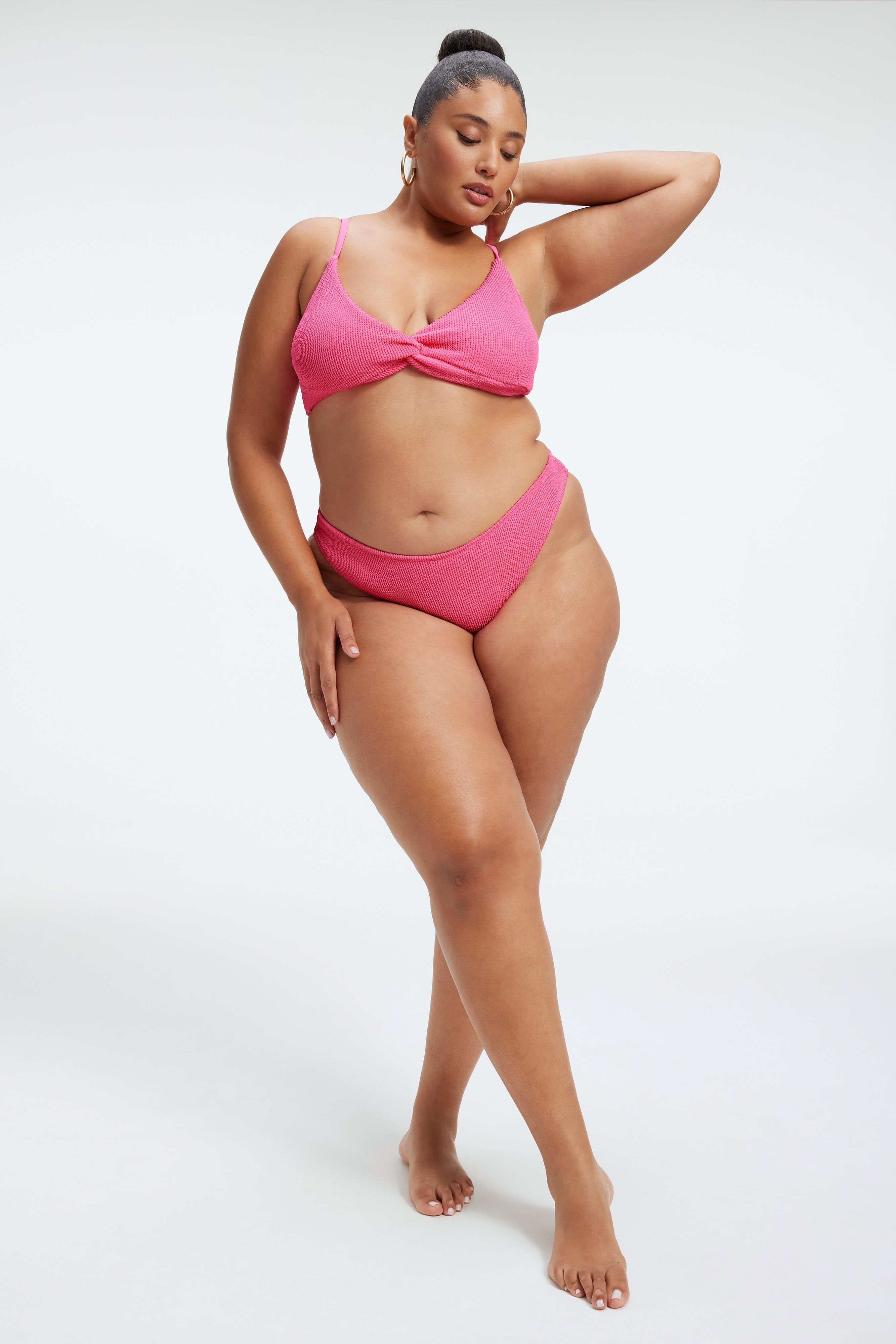 ALWAYS FITS TWIST BIKINI TOP | BRIGHTPINK001 sold by Good American product image thumbnail 7