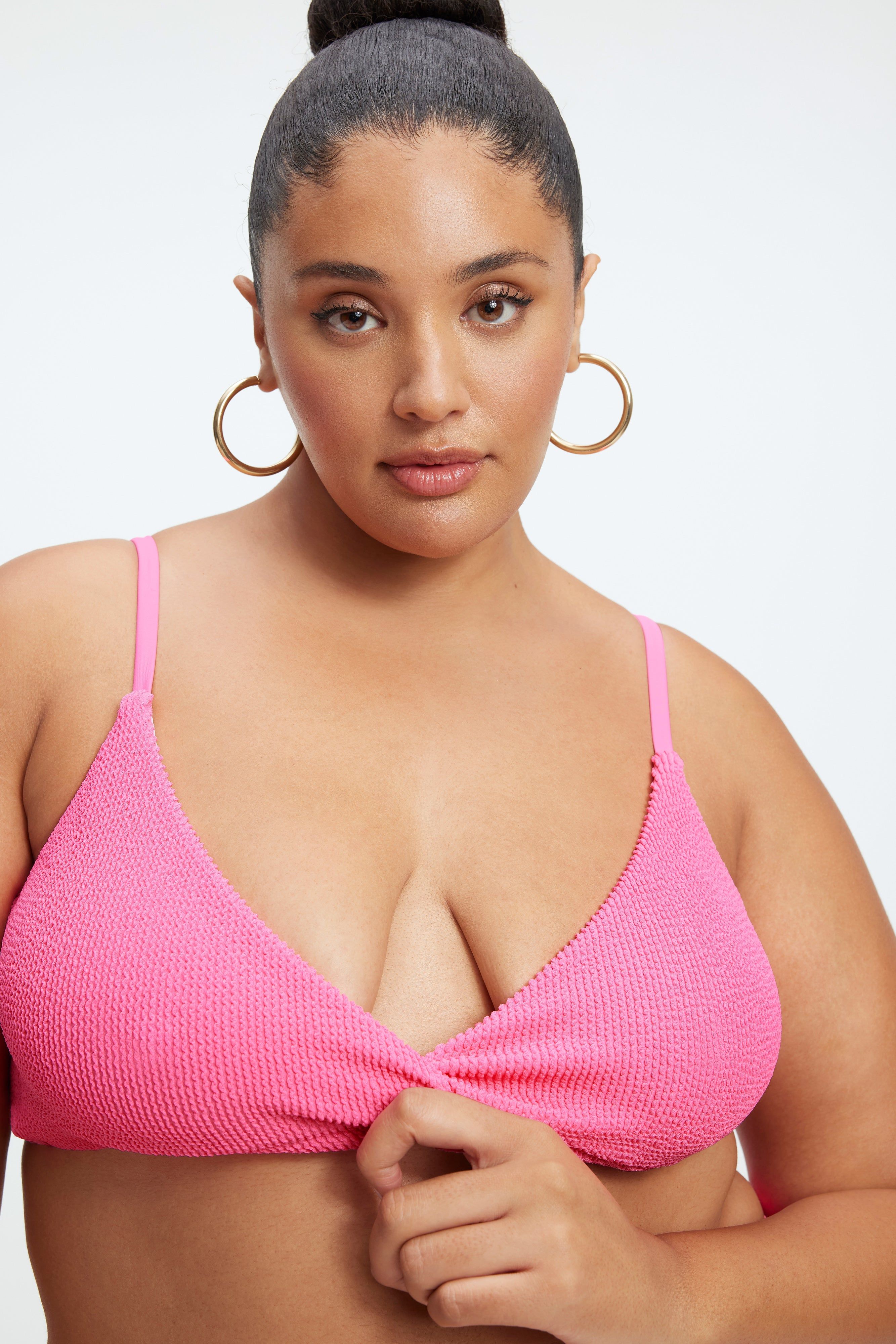 ALWAYS FITS TWIST BIKINI TOP | BRIGHTPINK001 sold by Good American product image thumbnail 8