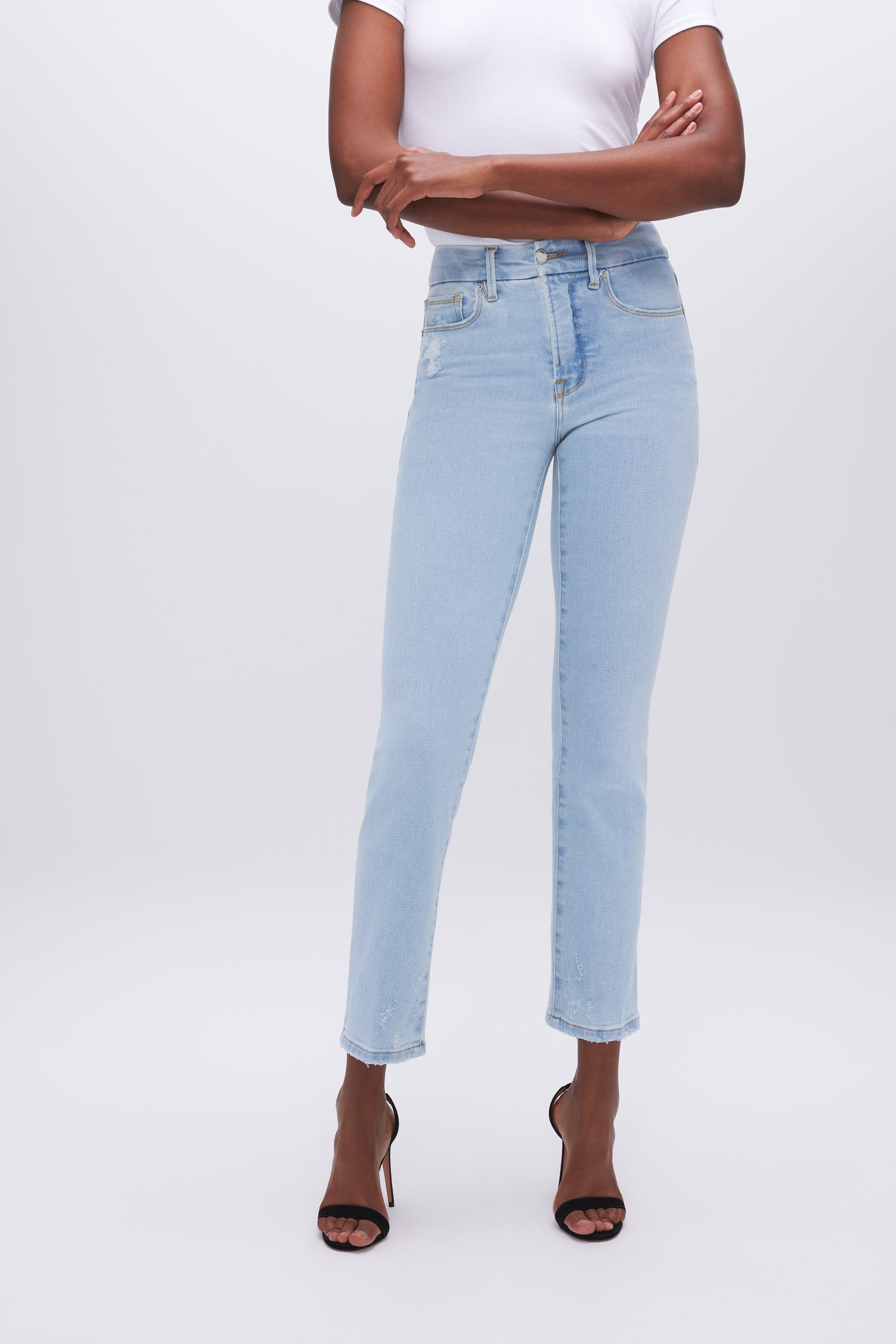 GOOD CLASSIC JEANS | INDIGO410 sold by Good American