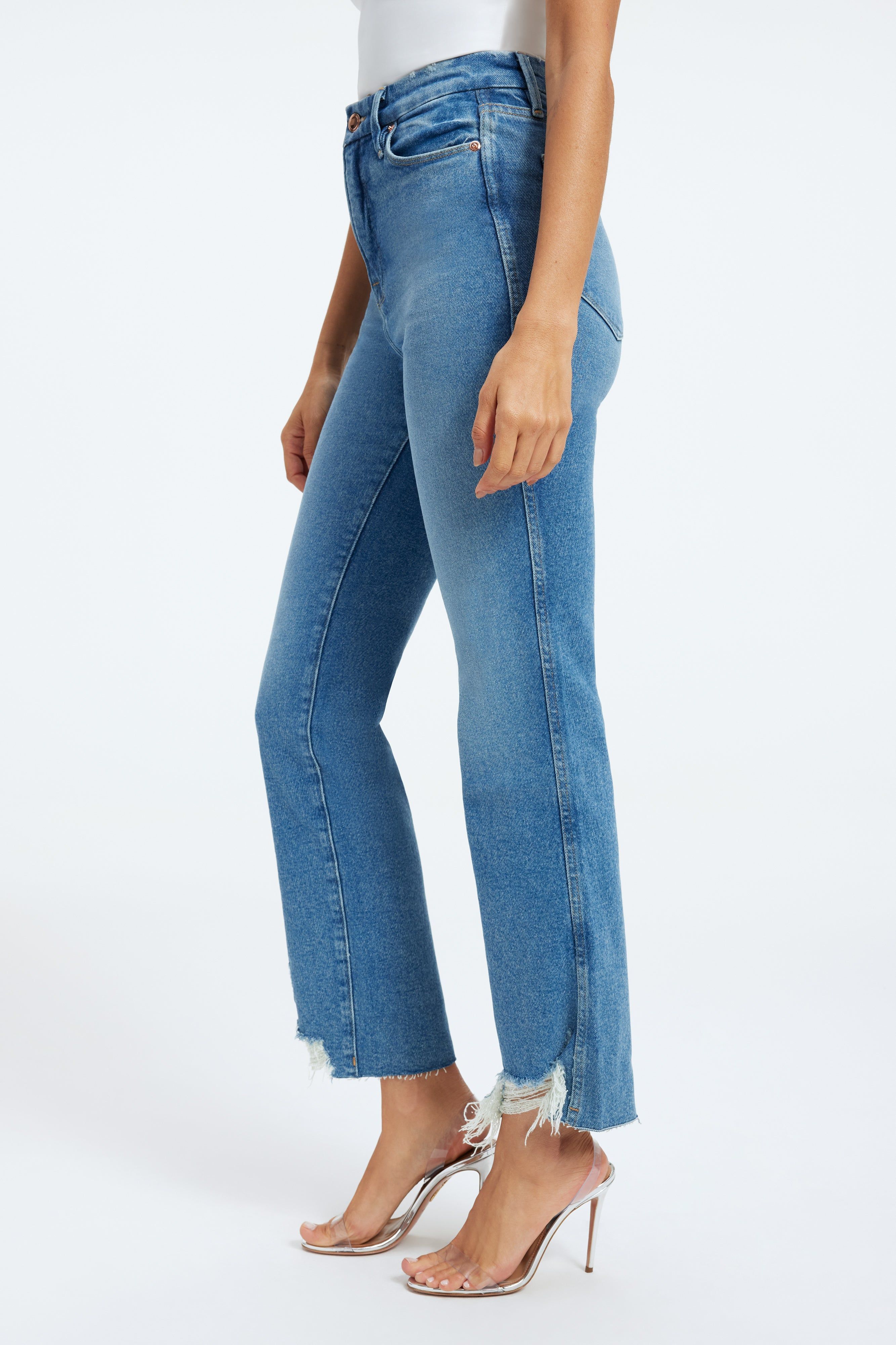 GOOD CURVE STRAIGHT JEANS | BLUE313 sold by Good American product image thumbnail 3