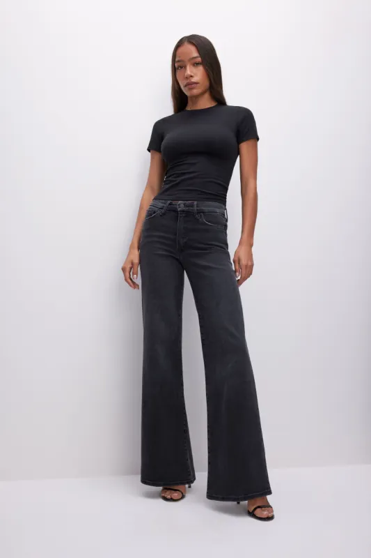 GOOD WAIST PALAZZO JEANS | BLACK289 sold by Good American