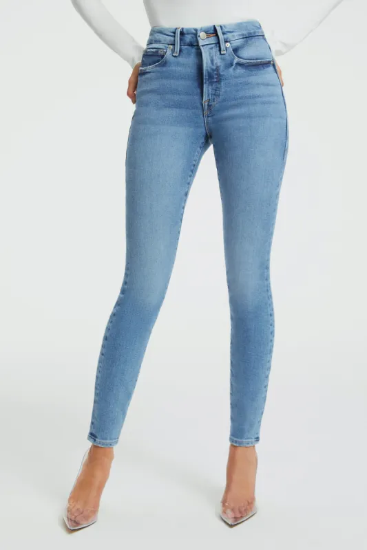 GOOD LEGS SKINNY LIGHT COMPRESSION JEANS | INDIGO268 sold by Good American