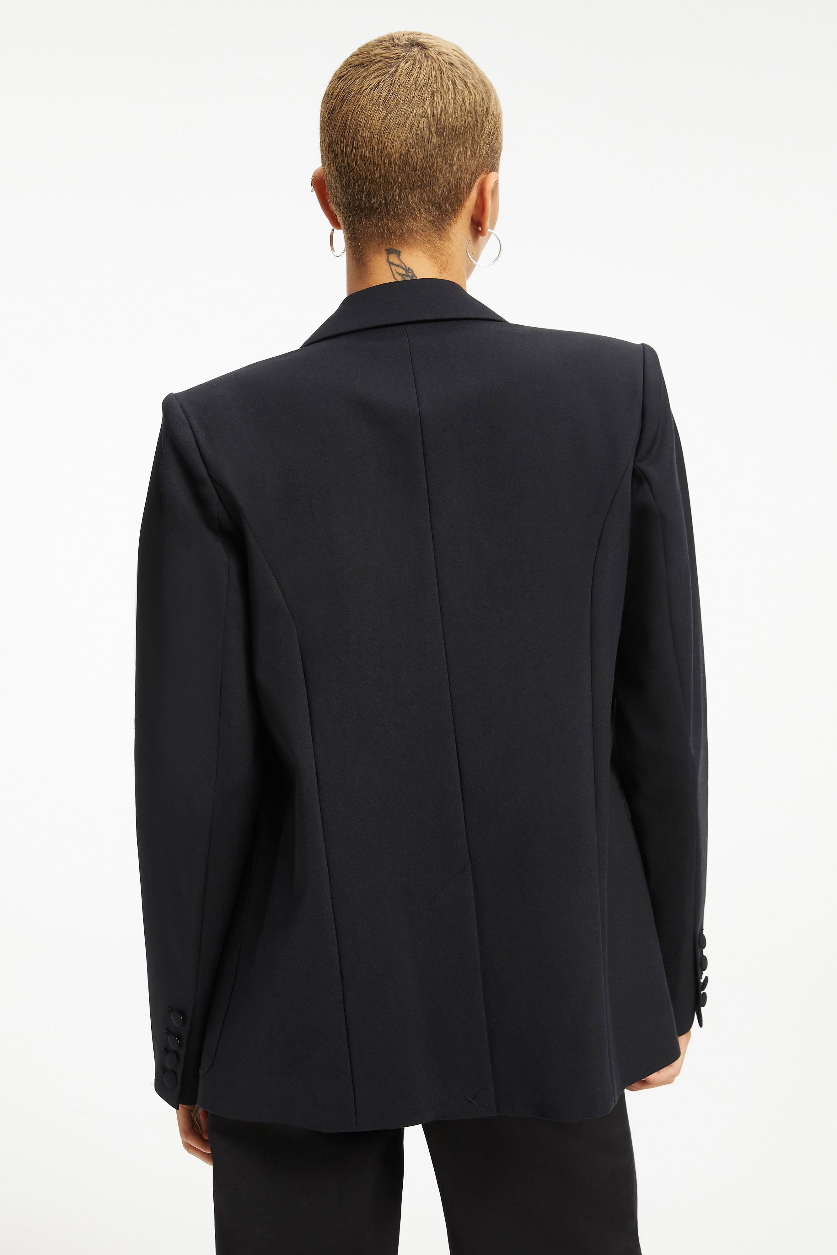 WOVEN BLAZER | BLACK001 sold by Good American product image thumbnail 9