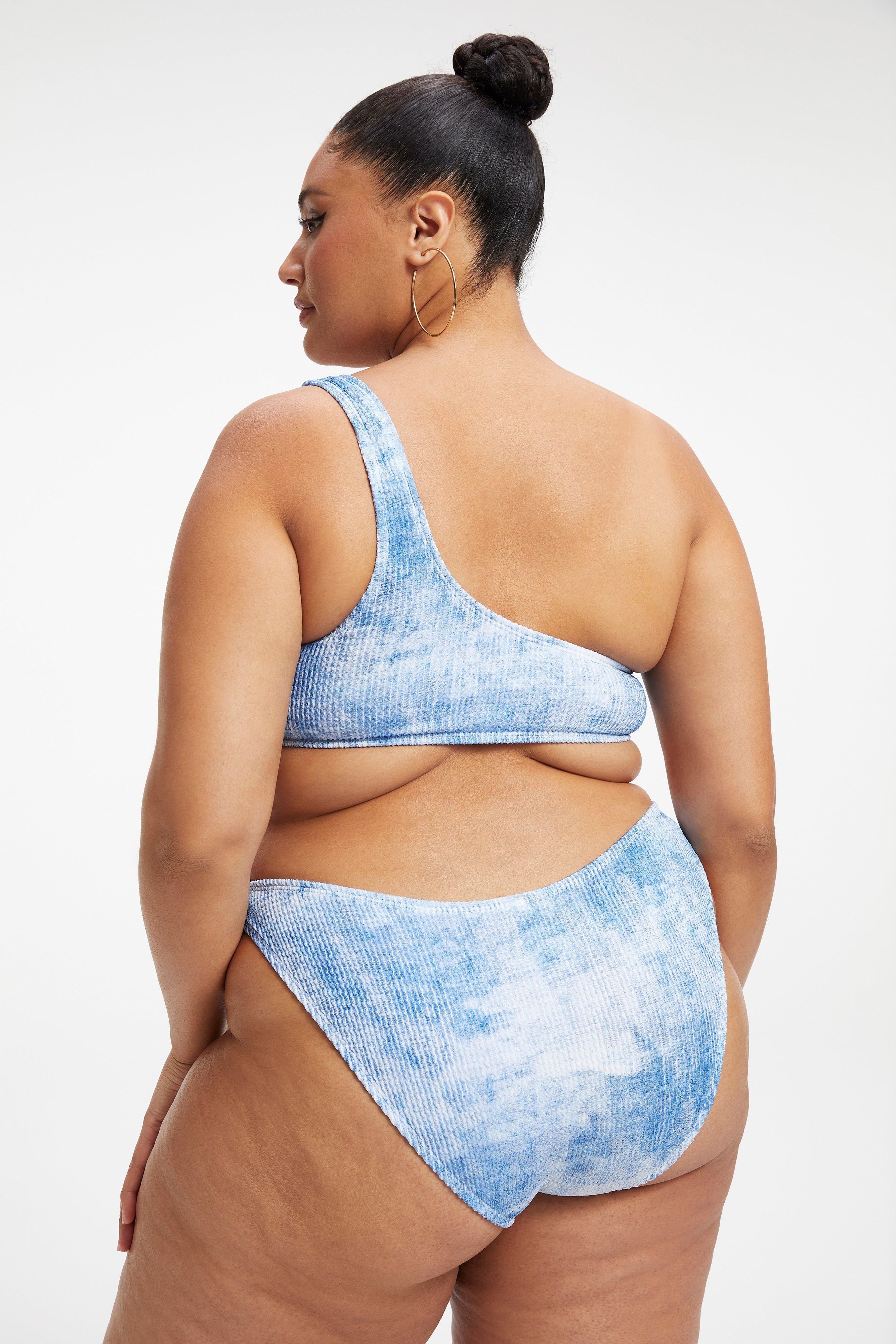 ALWAYS FITS SHOULDER BIKINI TOP | INDIGO TIE DYE002 sold by Good American product image thumbnail 11