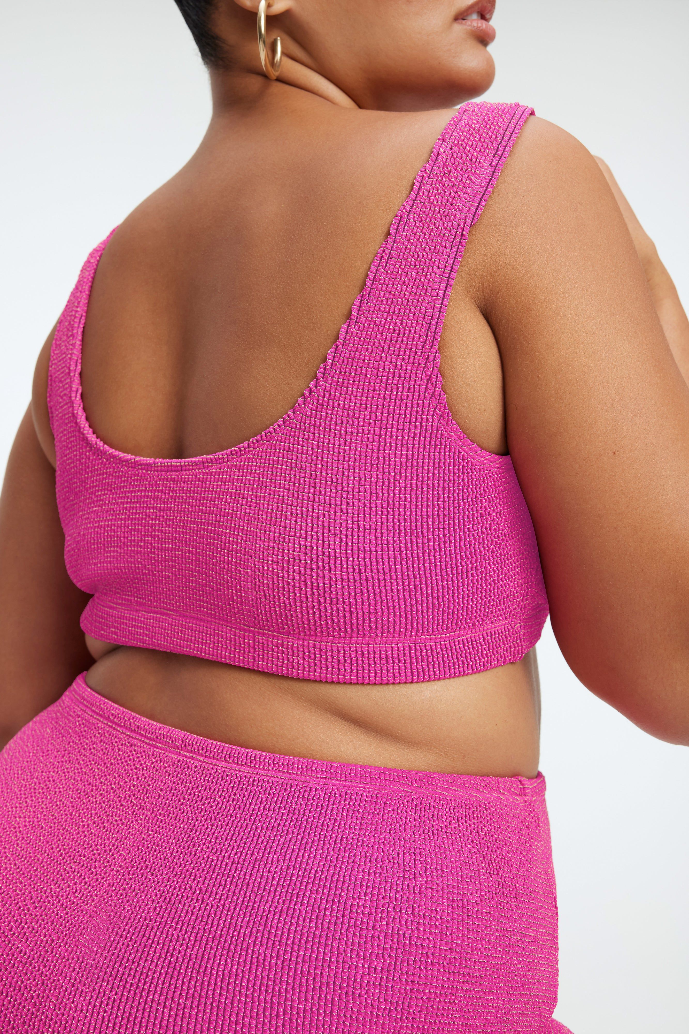 ALWAYS FITS METALLIC SCOOP TOP | FUSCHIA PINK001 sold by Good American product image thumbnail 12